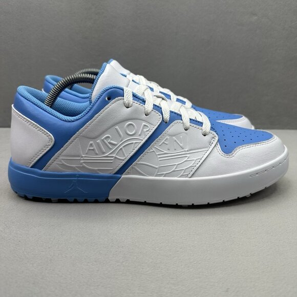 Jordan NU Retro 1 Low G Mens Size 10 Golf Shoes University Blue UNC Spikes NEW - Picture 1 of 8